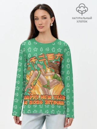 Лонгслив женский. Хлопок / The Fiery Horse 2026IS