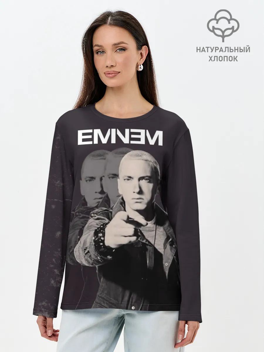 Лонгслив женский. Хлопок / Eminem