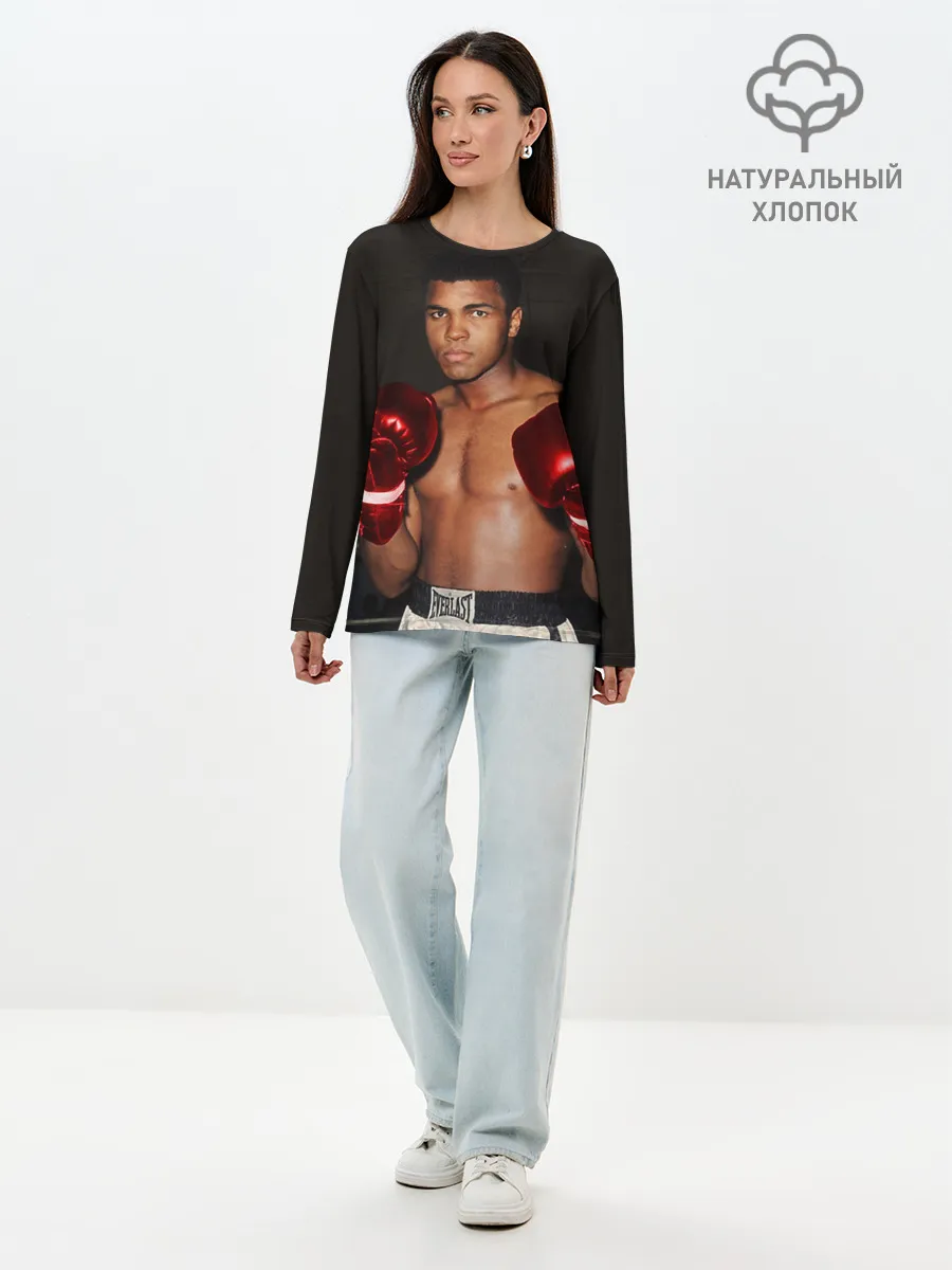 Лонгслив женский. Хлопок / Мухаммед Али