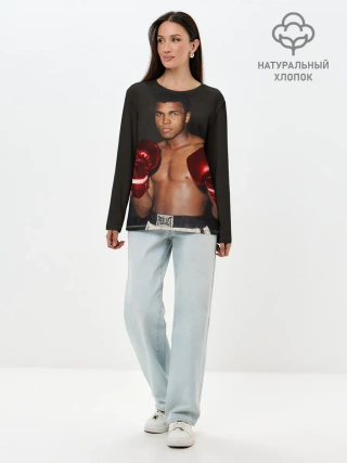 Лонгслив женский. Хлопок / Мухаммед Али