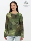 Лонгслив женский. Хлопок / Камуфляж