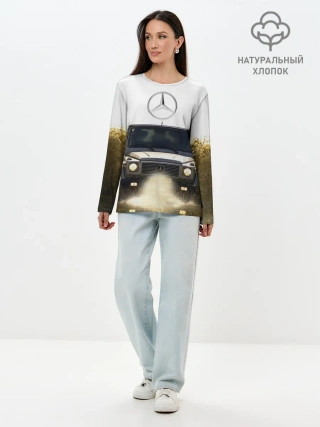 Лонгслив женский. Хлопок / Mercedes