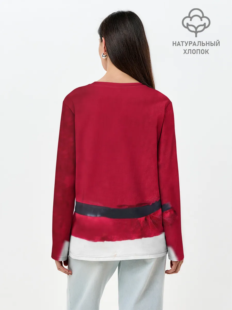 Лонгслив женский. Хлопок / Костюм Деда Мороза