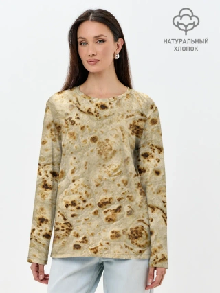 Лонгслив женский. Хлопок / Лаваш
