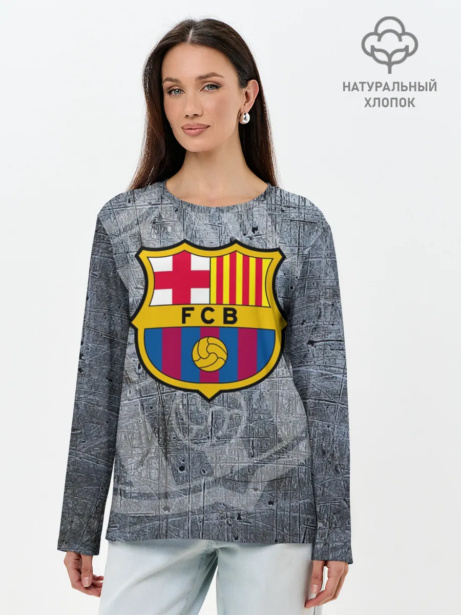 Лонгслив женский. Хлопок / Barcelona