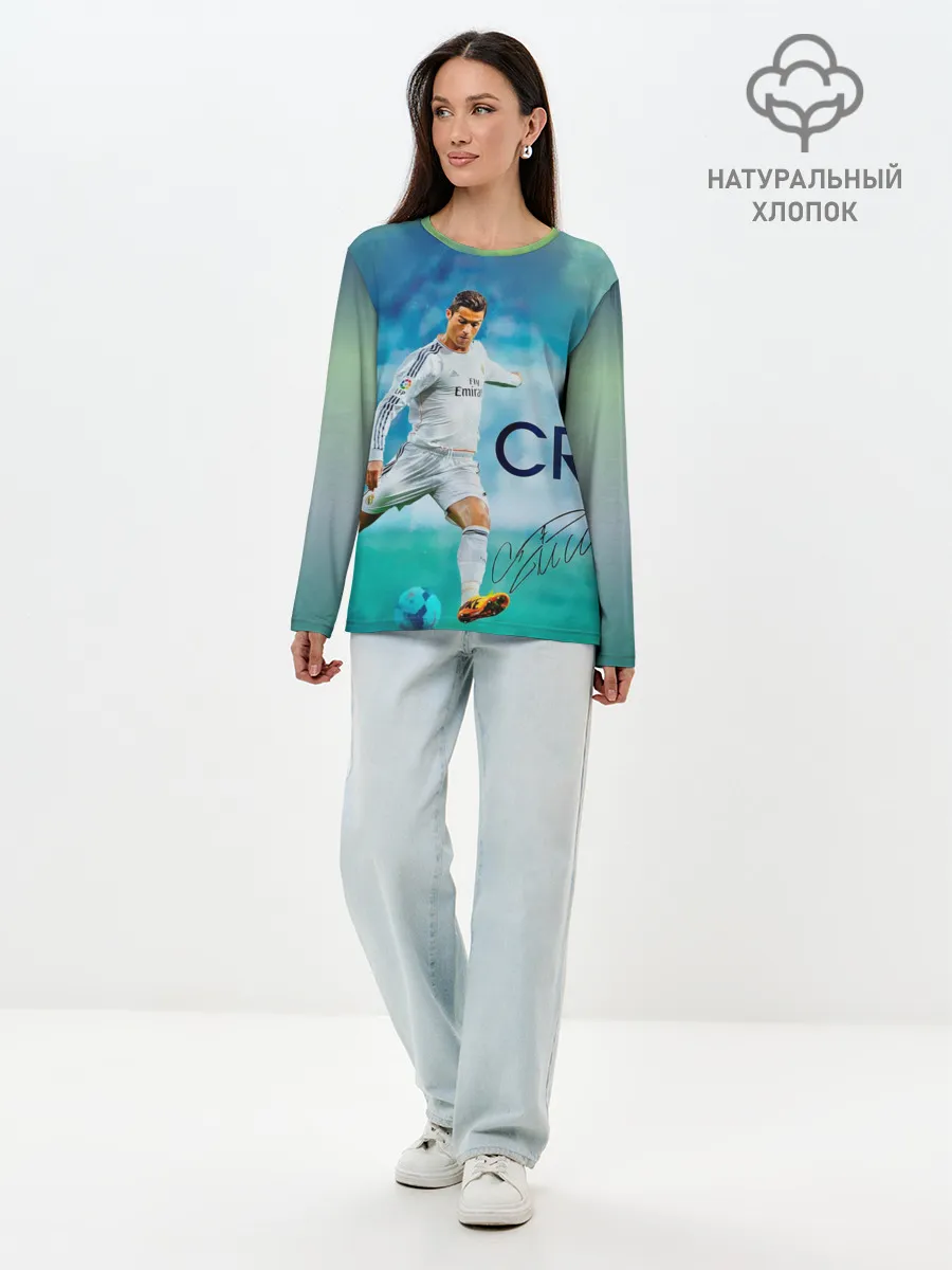Лонгслив женский. Хлопок / Ronaldo