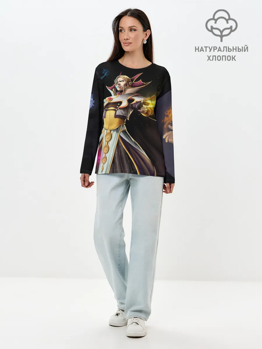 Лонгслив женский. Хлопок / Invoker
