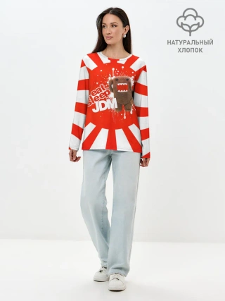 Лонгслив женский. Хлопок / Domo jdm