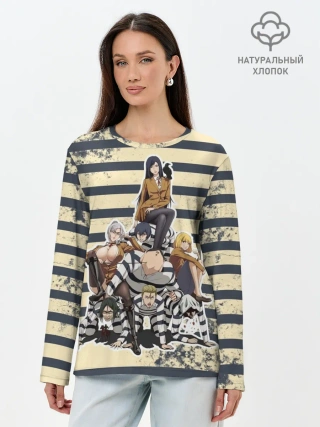 Лонгслив женский. Хлопок / Prison School