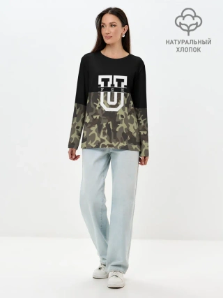 Лонгслив женский. Хлопок / FCK