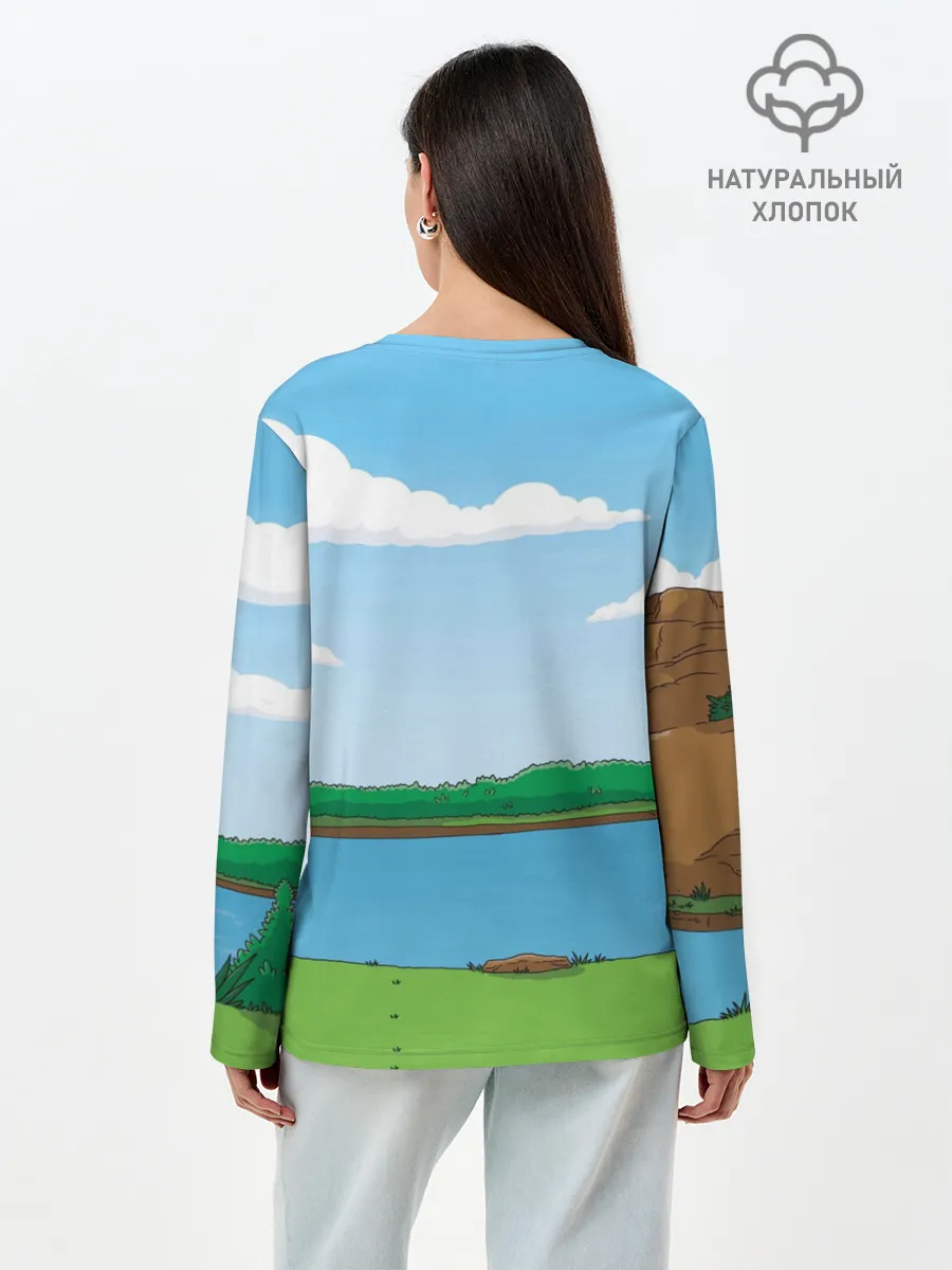 Лонгслив женский. Хлопок / The simpsons