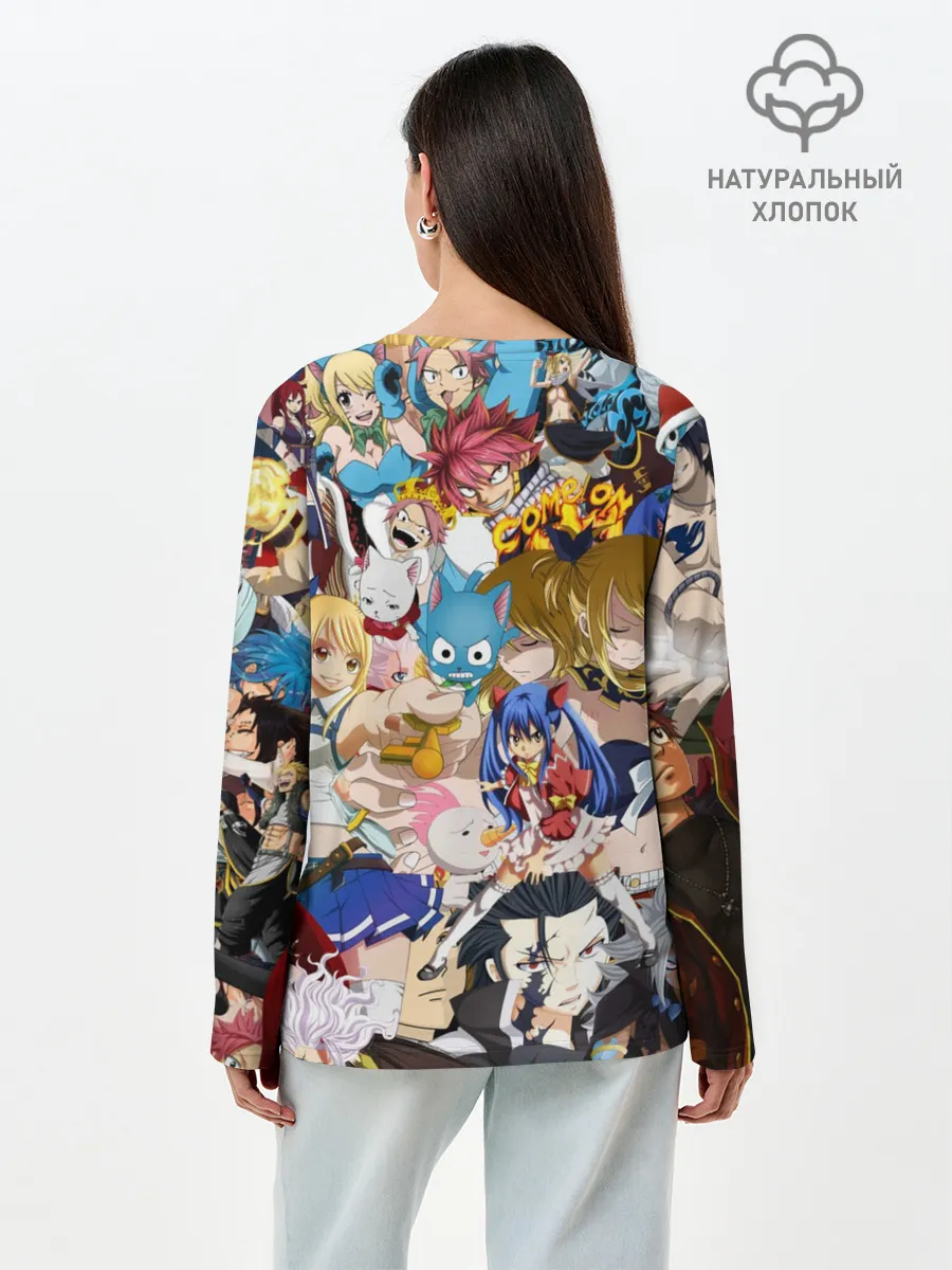 Лонгслив женский. Хлопок / FairyTail