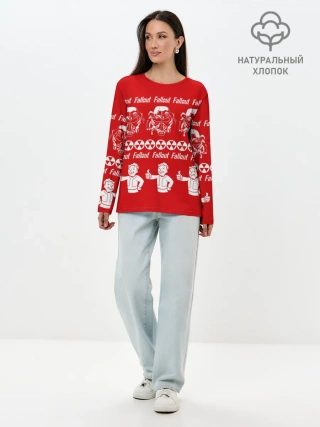 Лонгслив женский. Хлопок / Fallout свитер