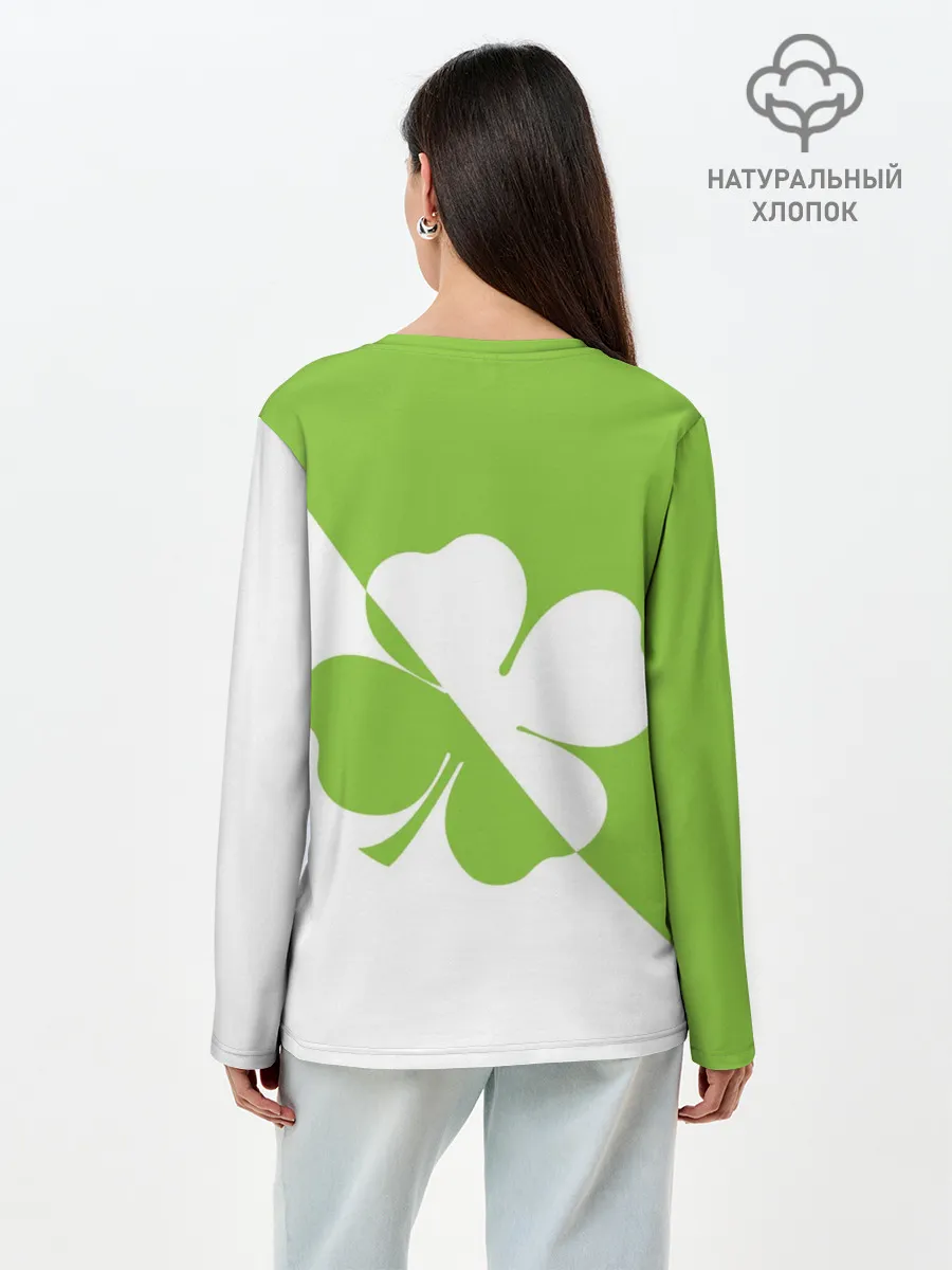 Лонгслив женский. Хлопок / Lucky Clover