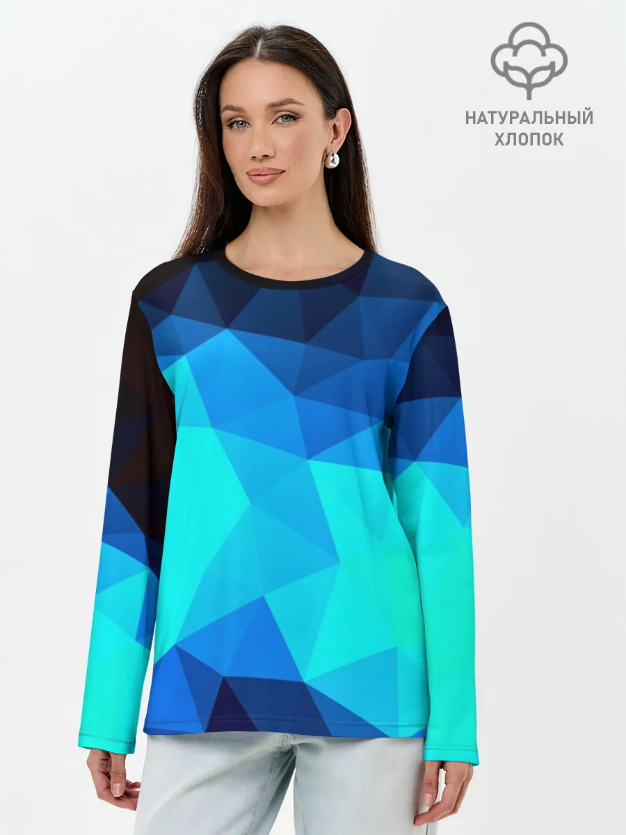 Лонгслив женский. Хлопок / Pilygon