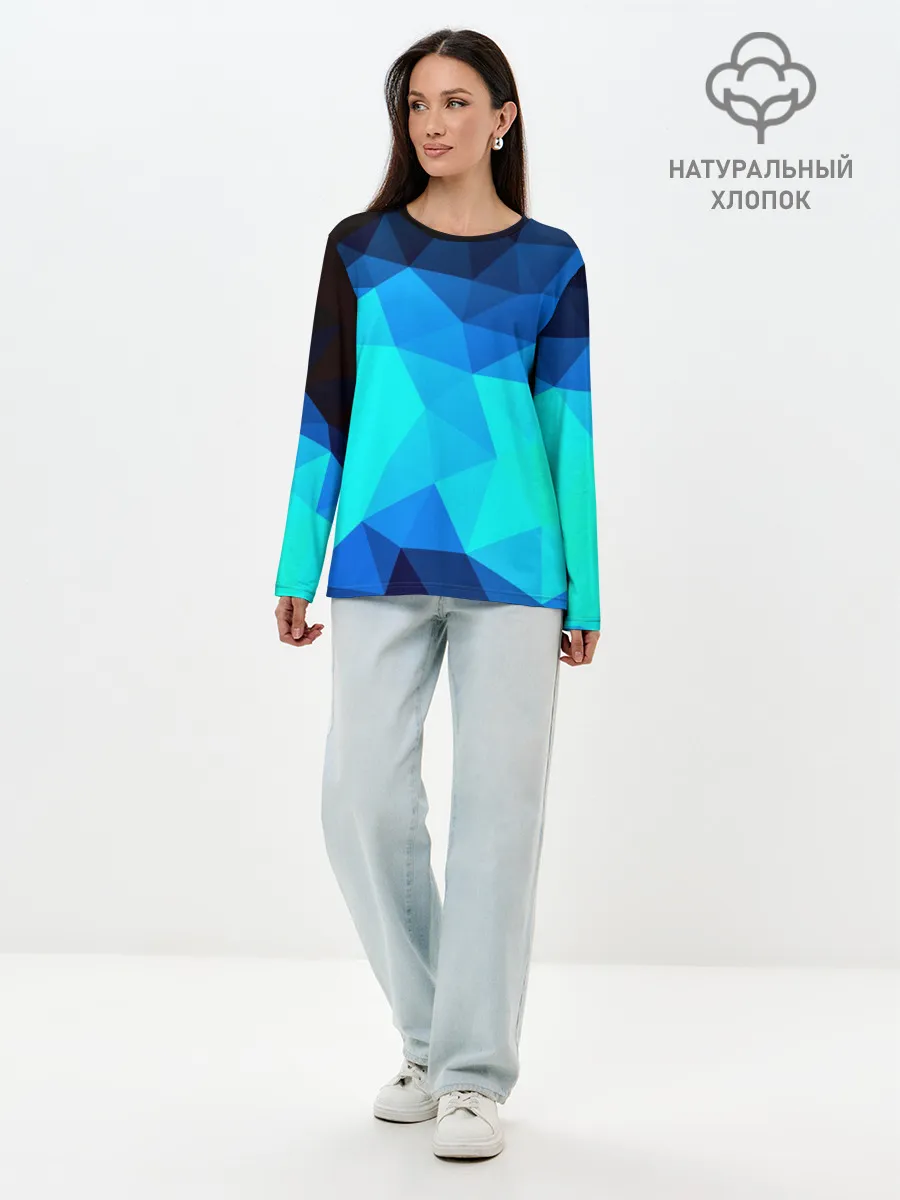 Лонгслив женский. Хлопок / Pilygon