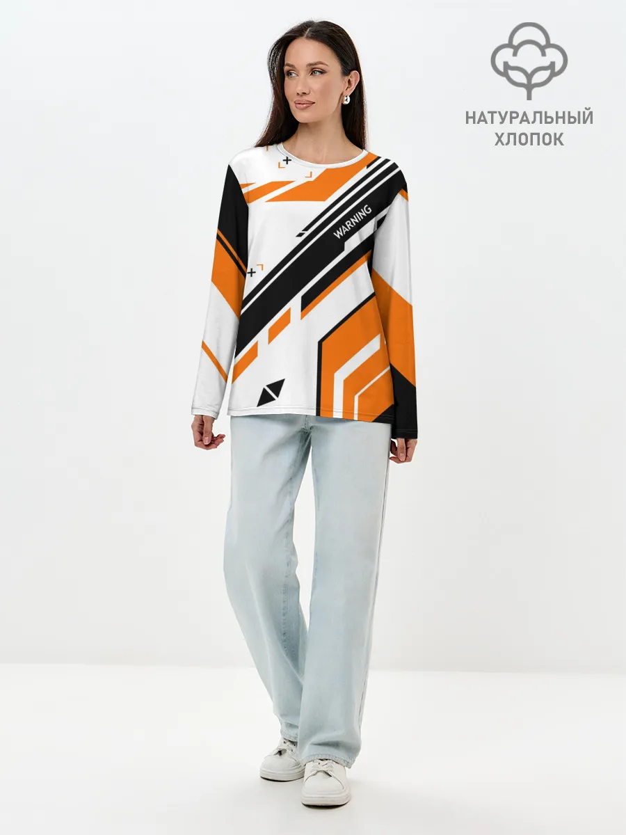 Лонгслив женский. Хлопок / cs:go - Asiimov P90 Style