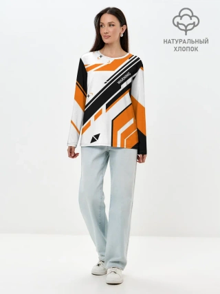 Лонгслив женский. Хлопок / cs:go - Asiimov P90 Style