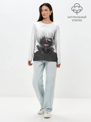 Лонгслив женский. Хлопок / Tokyo Ghoul