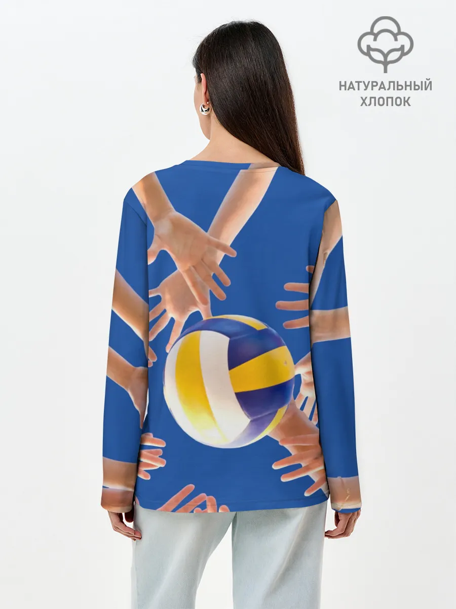 Лонгслив женский. Хлопок / Волейбол 24