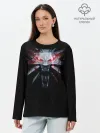 Лонгслив женский. Хлопок / Медальон
