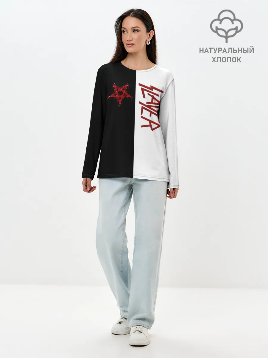 Лонгслив женский. Хлопок / Slayer