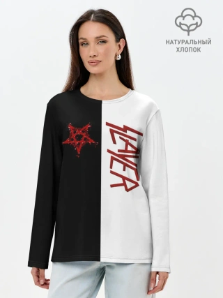 Лонгслив женский. Хлопок / Slayer