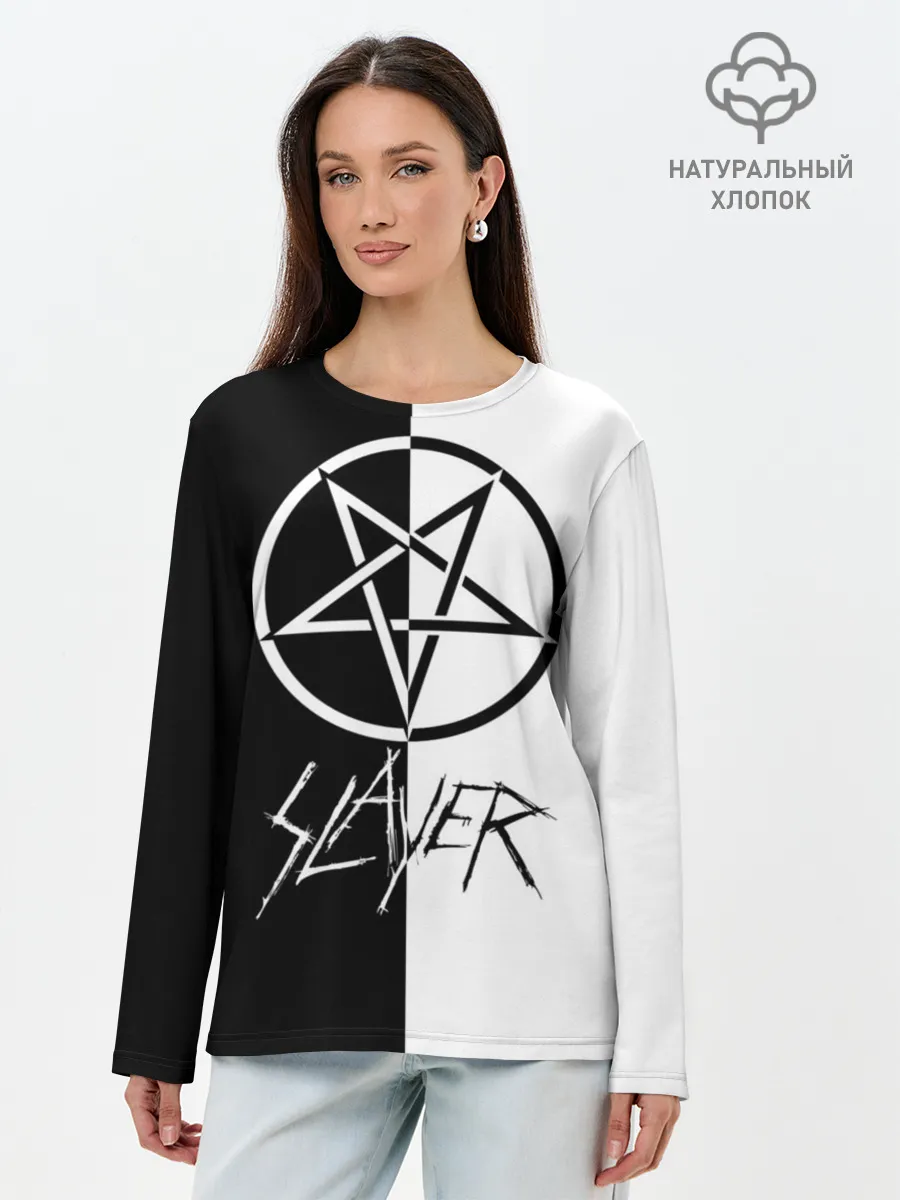 Лонгслив женский. Хлопок / Slayer