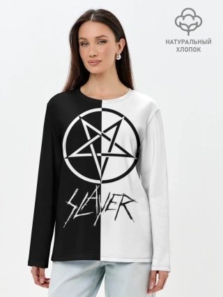 Лонгслив женский. Хлопок / Slayer