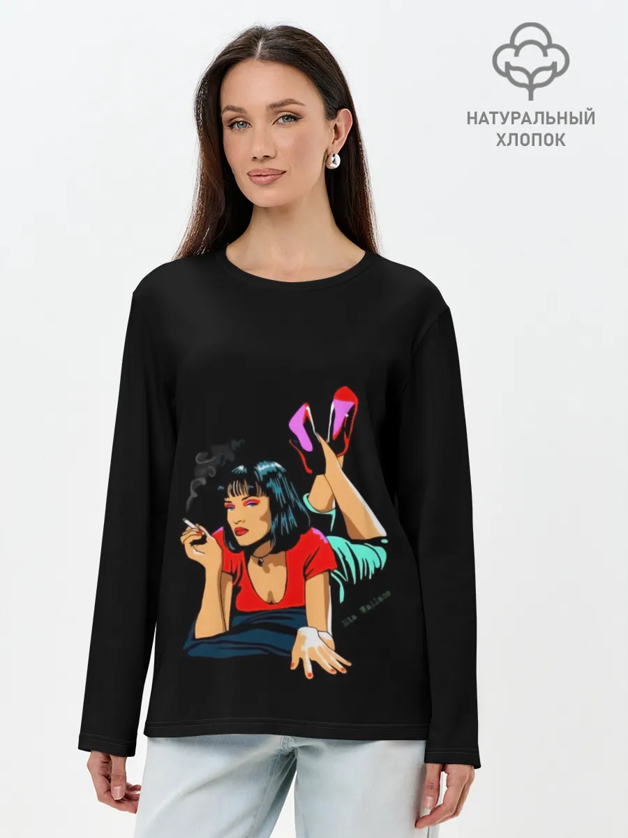 Лонгслив женский. Хлопок / Pulp Fiction