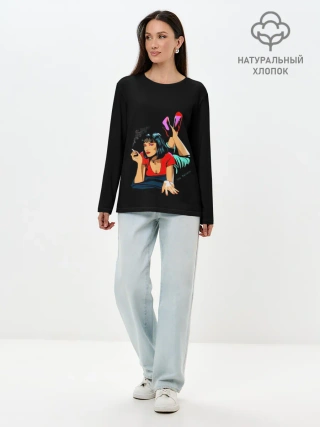 Лонгслив женский. Хлопок / Pulp Fiction