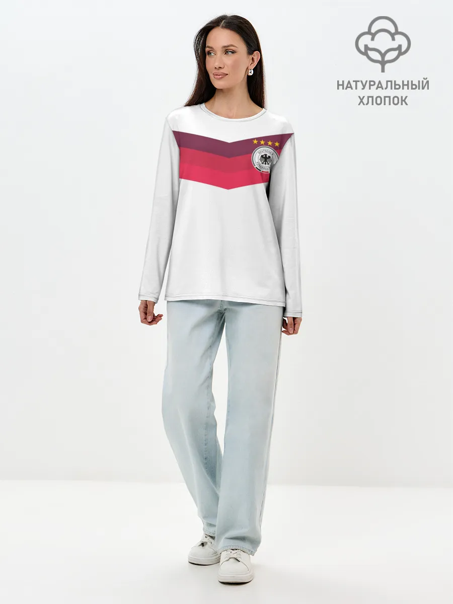 Лонгслив женский. Хлопок / Сборная Германии по футболу