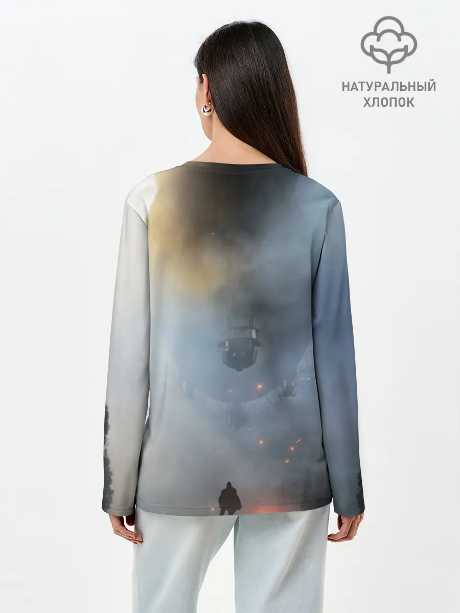 Лонгслив женский. Хлопок / Battlefield 1