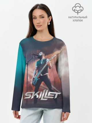 Лонгслив женский. Хлопок / John Cooper