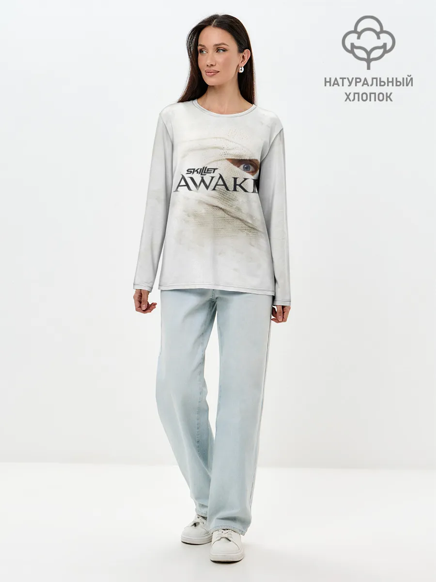 Лонгслив женский. Хлопок / Awake