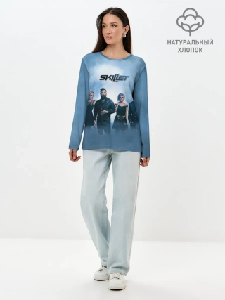 Лонгслив женский. Хлопок / Skillet
