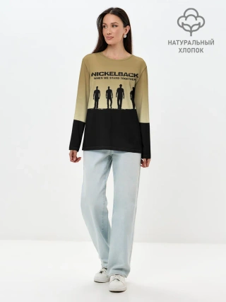 Лонгслив женский. Хлопок / Nickelback