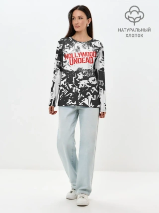 Лонгслив женский. Хлопок / Hollywood Undead