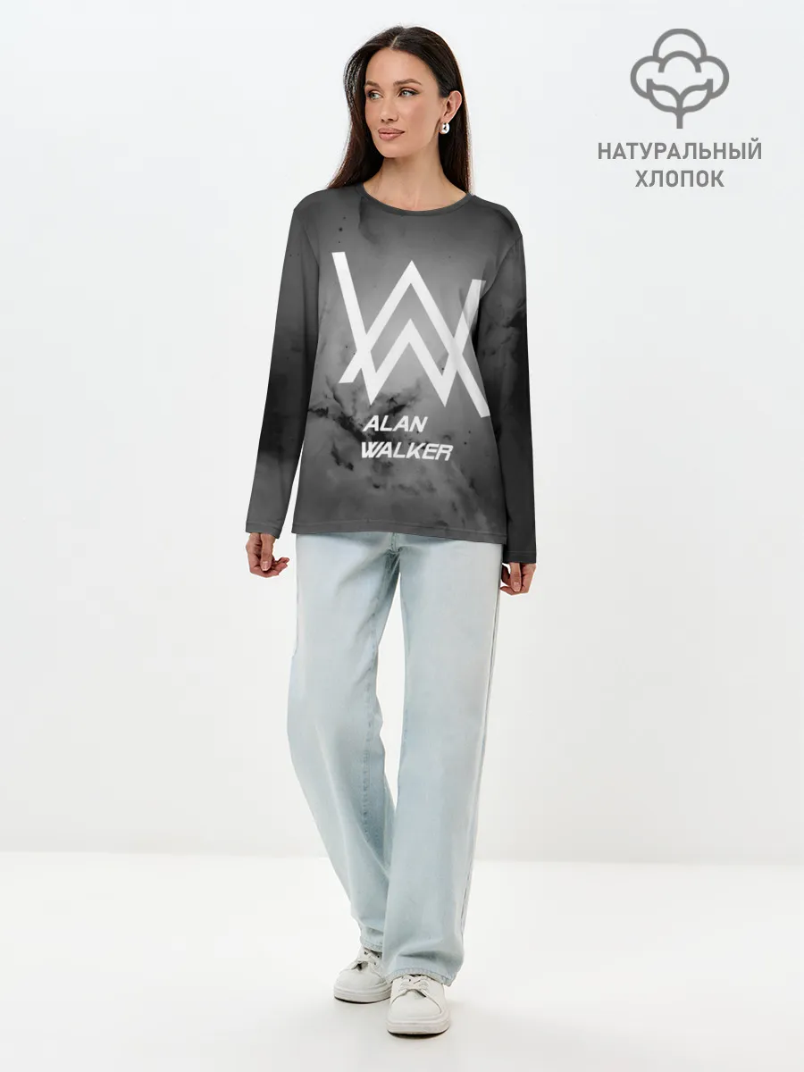 Лонгслив женский. Хлопок / ALAN WALKER