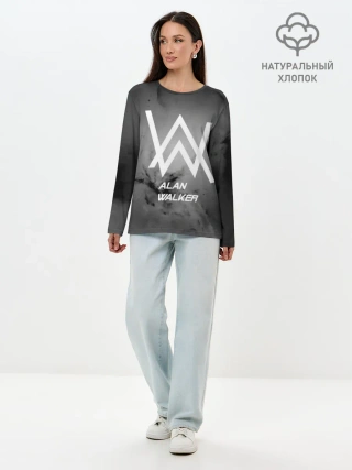 Лонгслив женский. Хлопок / ALAN WALKER