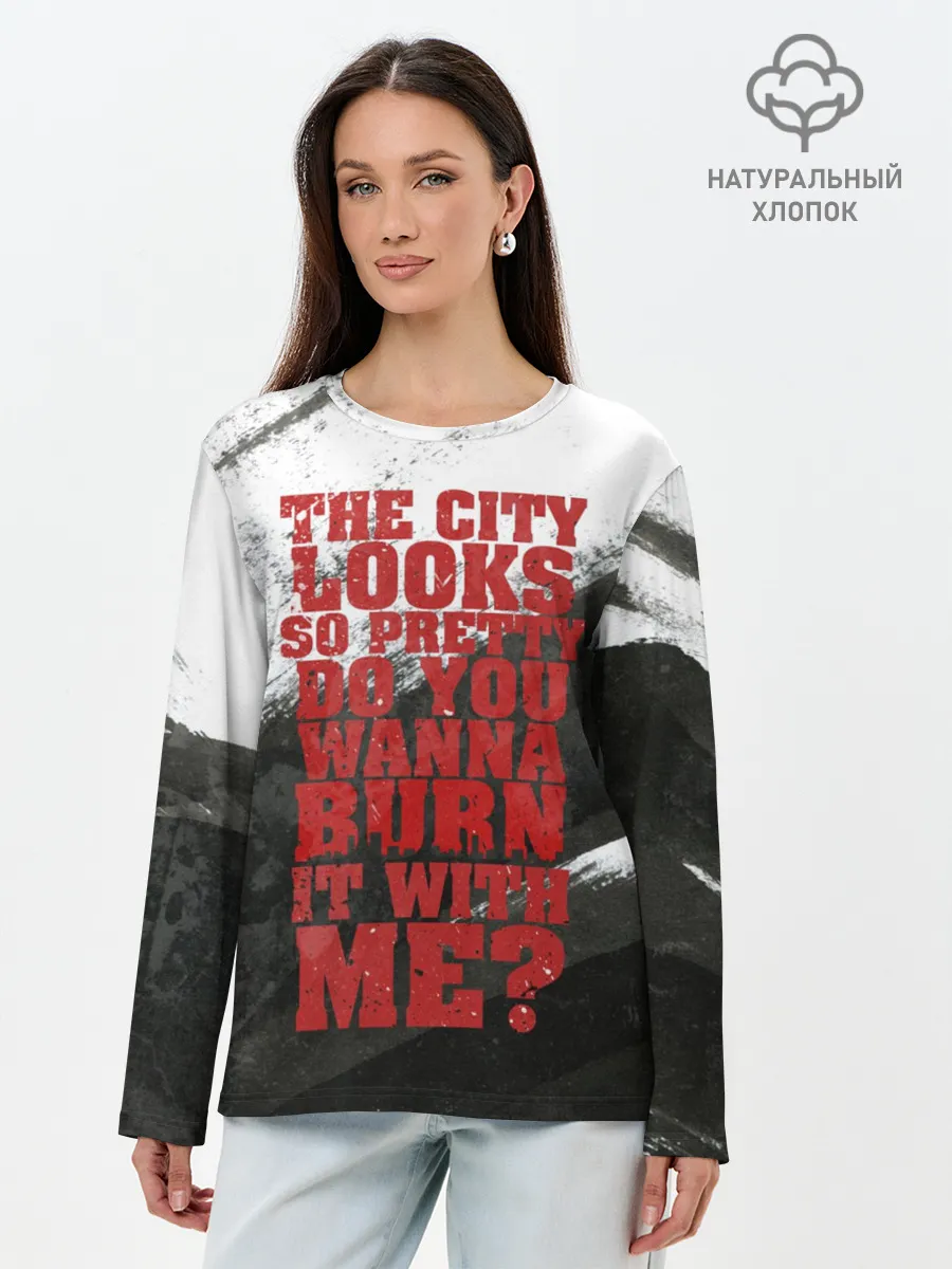 Лонгслив женский. Хлопок / Hollywood Undead