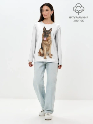 Лонгслив женский. Хлопок / Верный друг