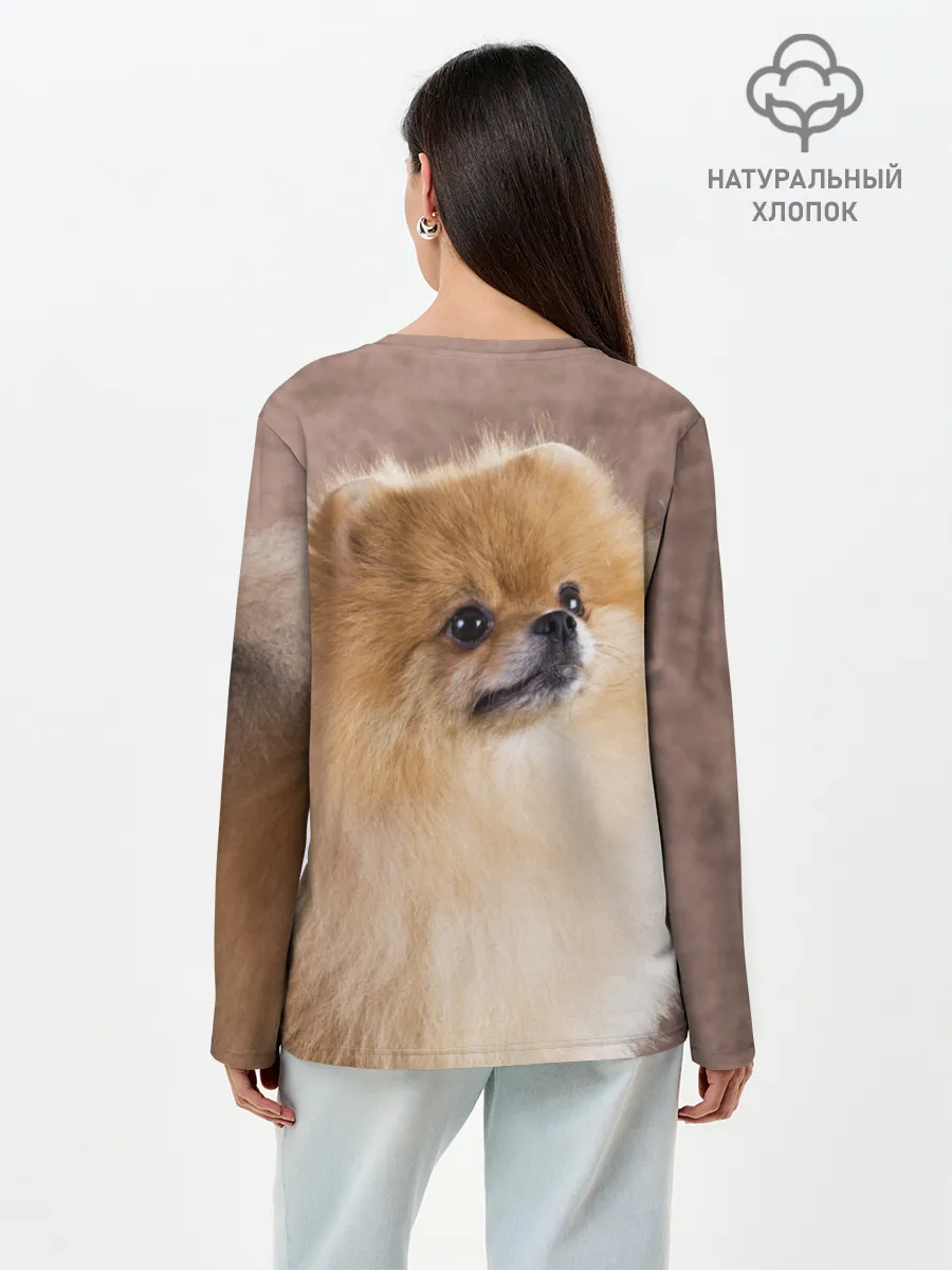 Лонгслив женский. Хлопок / Шпитс