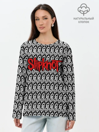 Лонгслив женский. Хлопок / Slipknot