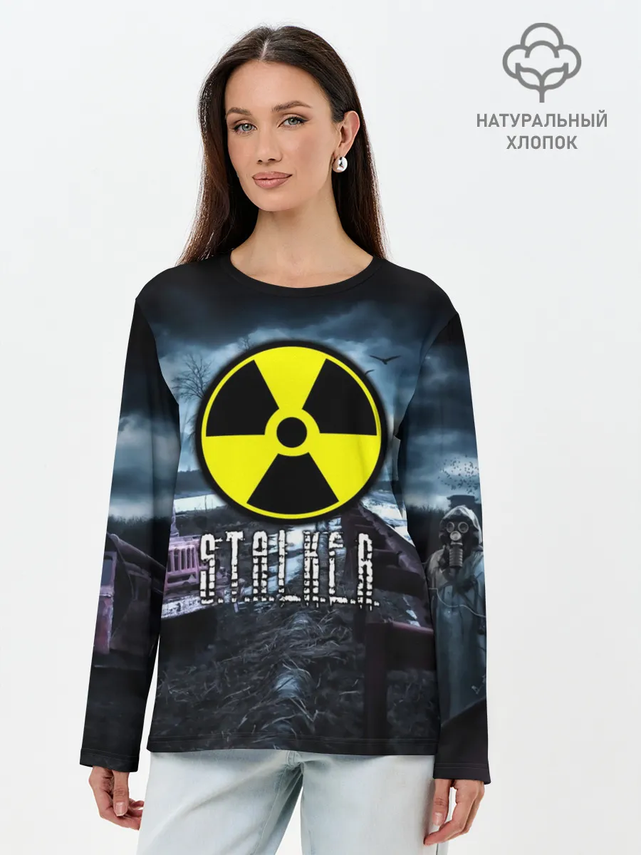 Лонгслив женский. Хлопок / S.T.A.L.K.E.R.