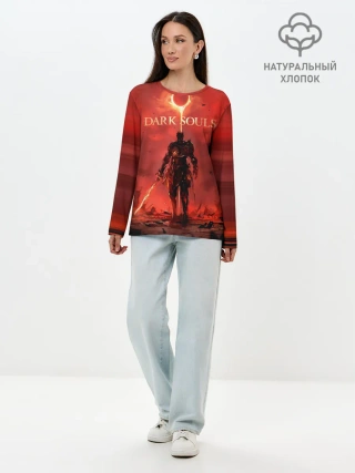 Лонгслив женский. Хлопок / Dark Souls