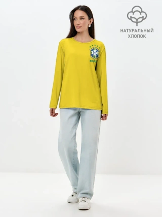 Лонгслив женский. Хлопок / Бразилия, форма