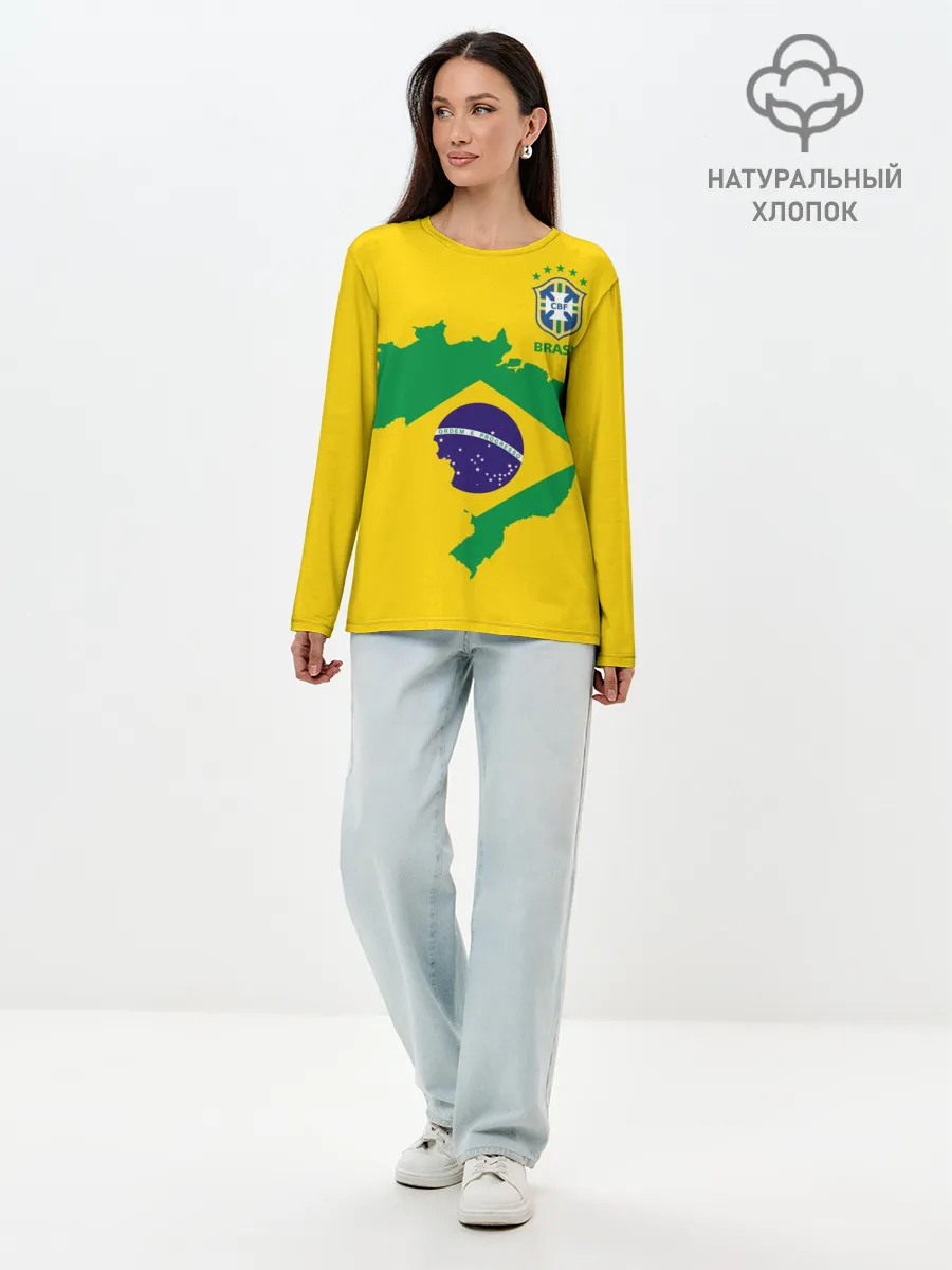 Лонгслив женский. Хлопок / Бразилия, форма