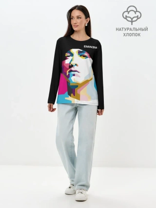 Лонгслив женский. Хлопок / Eminem