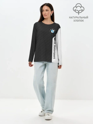 Лонгслив женский. Хлопок / BMW CARBON | БМВ КАРБОН